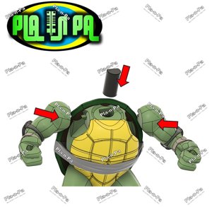 extracted_10 Add arms and head pin @Print3DWorld.jpg