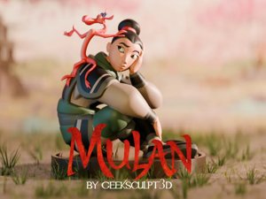 extracted_GeekSculpt3D - Mulan & Mushu.webp