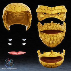 extracted_The-Thing-Comics-10-cuts-half-01 @Print3DWorld.jpg