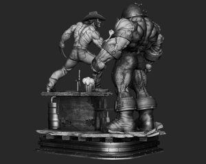 extracted_301225 Wicked - Logan y Juggernaut Diorama Image 003.png