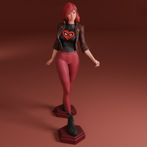 extracted_MARY-JANE-DECORATION-FIGURE-MINIATURE-SPIDERMAN-STL-4.png