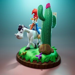 extracted_Woody Woodpecker and Sugarfoot - 3D Print Model 2.jpg