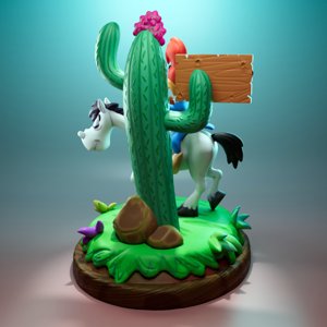 extracted_Woody Woodpecker and Sugarfoot - 3D Print Model 3.jpg