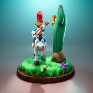 extracted_Woody Woodpecker and Sugarfoot - 3D Print Model 4.jpg