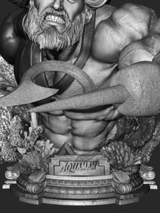 extracted_100326 B3DSERK - Aquaman Bustp Image 010.png